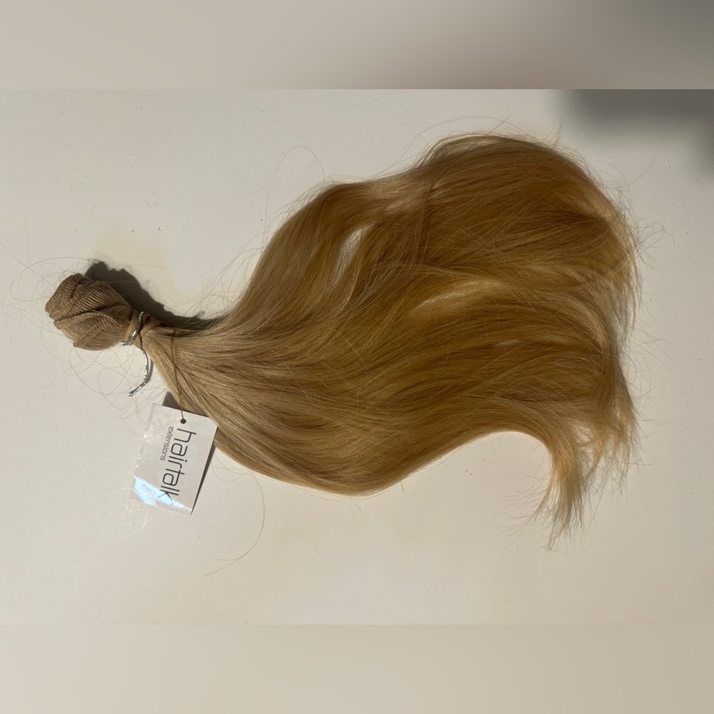 Ash Blonde Weft Hair Extension by hairtalk